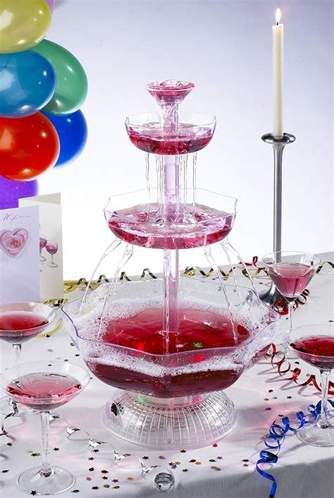 UZO1™ Illuminated / Lighted Party Beverage Fountain (Punch Bowl ...