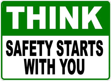 Think Safety Starts With You Sign – Signs by SalaGraphics