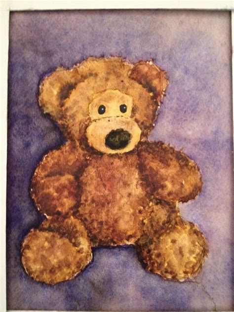 Watercolor Teddy bear | Bear watercolor, Bear paintings, Teddy bear tattoos