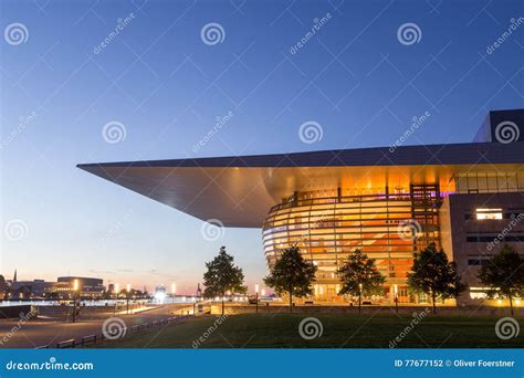 Copenhagen Opera House by Night Editorial Photography - Image of destination, design: 77677152