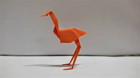 Origami Flamingo Easy, How To Make An Origami Flamingo Easy, Origami Tutorial