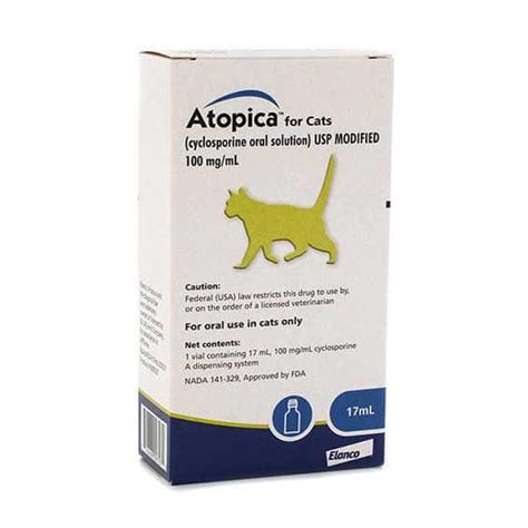 Atopica Allergic Dermatitis Relief for Cats | Pure Life Pharmacy | Alabama