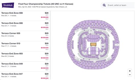 NCAA Tournament Championship Ticket Prices Plummet Without Duke