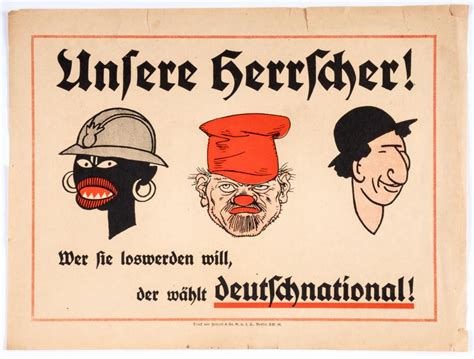 "Our Rulers! Whoever wants to get rid of them votes German National!" - German National People's ...