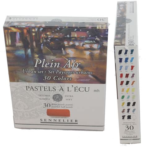 Sennelier artist extra soft Pastels Set 30 soft pastel Assorted colour ...