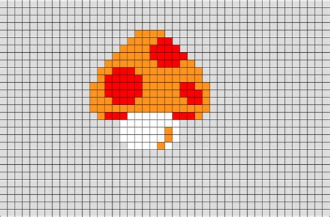 Mushroom Mario Pixel Art – BRIK