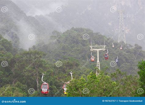 Cable Car on Langkawi Island, Malaysia. Editorial Photography - Image ...