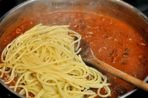 Chili Spaghetti | The Grateful Girl Cooks!