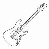 Simple Electric guitar Drawing  Ultra Low Bloggers Photos sketch template