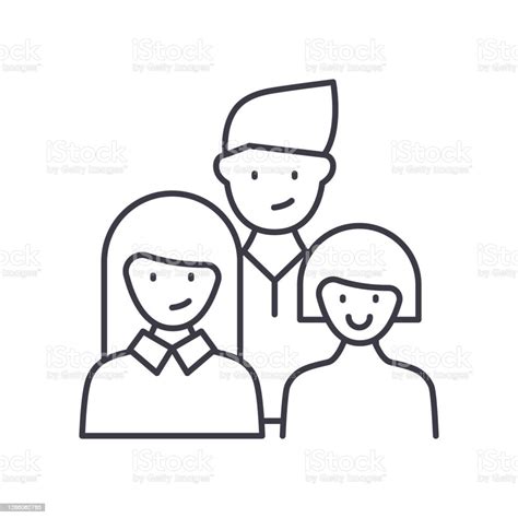 Teamwork Skills Icon Linear Isolated Illustration Thin Line Vector Web ...