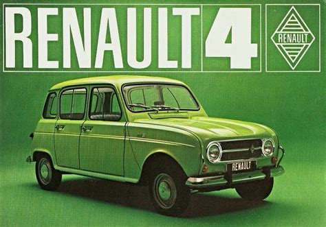 R4 vert pomme 1968/73 | Voitures rétro, Renault 4 l, Renault