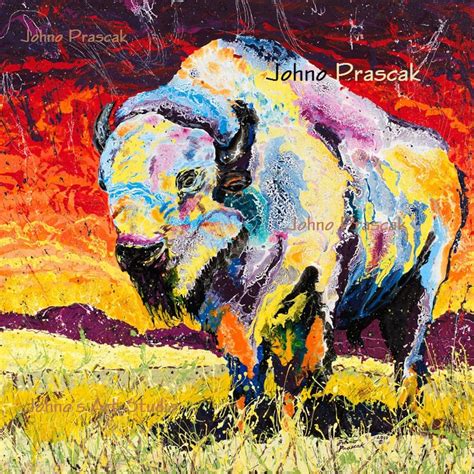 White Buffalo Art, Native American Art, Wild Buffalo, the Great Plains ...