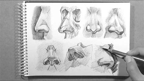 Drawing Nose (From Different Angles) (Time-Lapse) - YouTube