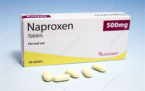 Naproxen anti-inflammatory tablets - Stock Image - C027/6052 - Science ...