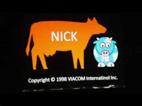 Nick Jr. Cows Logo (1998) - YouTube