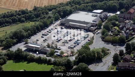 aerial view of a Morrisons supermarket in Southport, Lancashire Stock ...