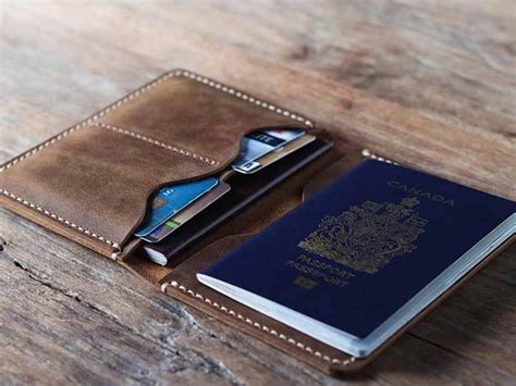 Leather Passport Holder - Secure Your Passport When Traveling - Gifts ...