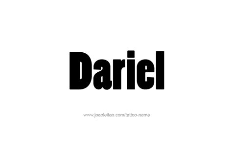 Diseño del tatuaje Nombre Dariel | Name tattoo designs, Name tattoo ...