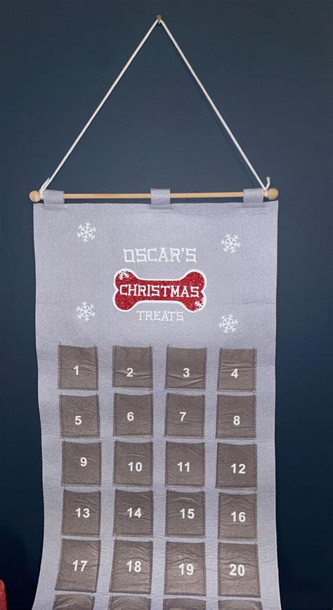 Personalised Pet Advent Calendar in Silver Grey Gift for - Etsy