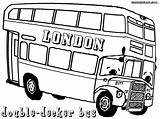 London Double Decker Bus Coloring Page Coloring Pages sketch template