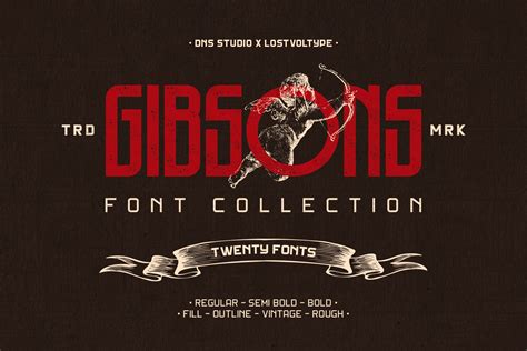 Gibson Font Collection (513782) | Regular | Font Bundles