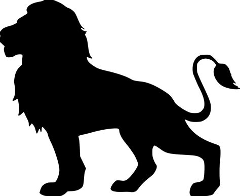 Download free illustrations of lion, silhouette, isolated, animal, head, graphic, king, safari ...