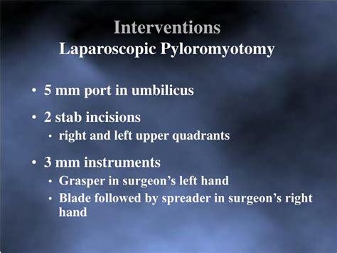 PPT - Laparoscopic Pyloromyotomy PowerPoint Presentation, free download ...