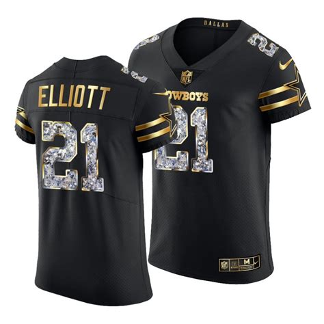 Ezekiel Elliott Cowboys Diamond Edition Vapor Elite Jersey Black