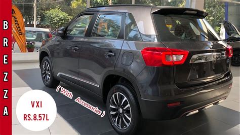 2021 Maruti Suzuki Vitara Brezza VXI (with accessories)🔥 Detailed Walkaround, review & OnRoad ...