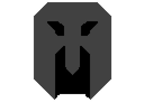 Spartan helmet pixel art