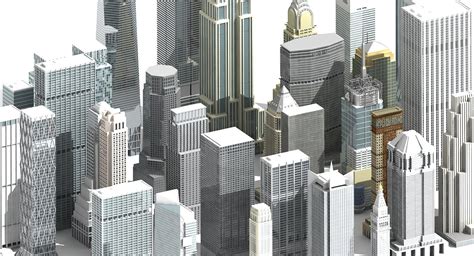 3D New York Skyscrapers – WireCASE