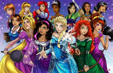 Disney Princess Group by TyrineCarver on DeviantArt