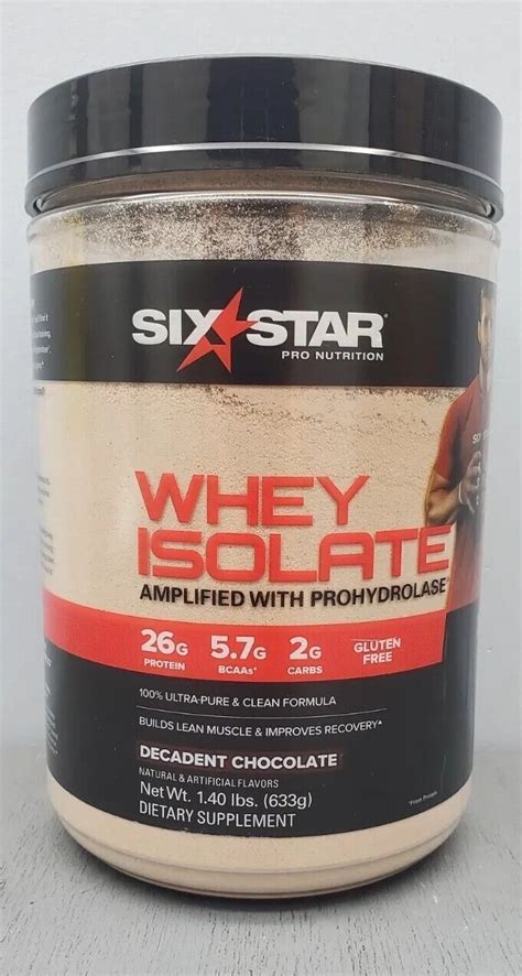 Six Star Whey Protein Isolate 100% Whey Post Workout Chocolate Exp 1/31/24 631656714135 | eBay