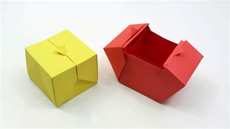 Origami Box Folding | How to Make Beautiful Origami Box with Paper ...