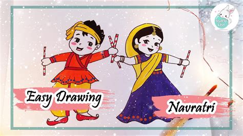 Navratri Easy Drawing