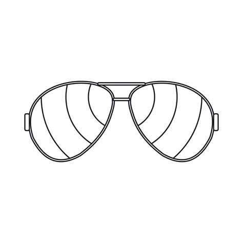 Glasses icon, outline style 14527580 Vector Art at Vecteezy