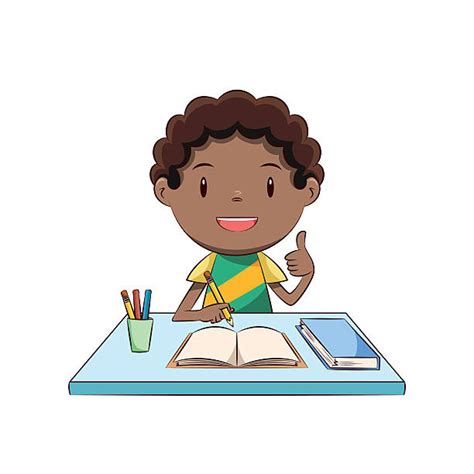 Royalty Free Boy Homework Clip Art, Vector Images & Illustrations - iStock