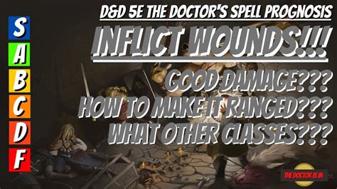 How To Use The First Level Spell Inflict Wounds and How To Enhance It ...