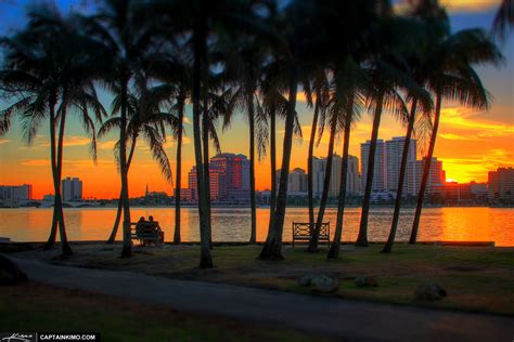 Young Couples Watching Sunset at Palm Beach Island | HDR Photography by ...