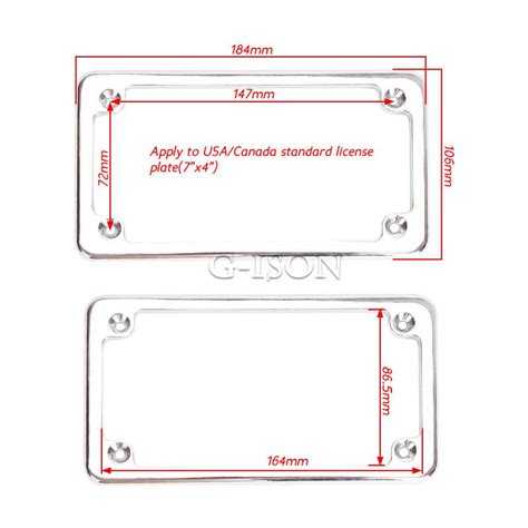 Chrome Motorcycle License Plate Frame Brake For Harley Davidson BMW KTM Ducati | eBay