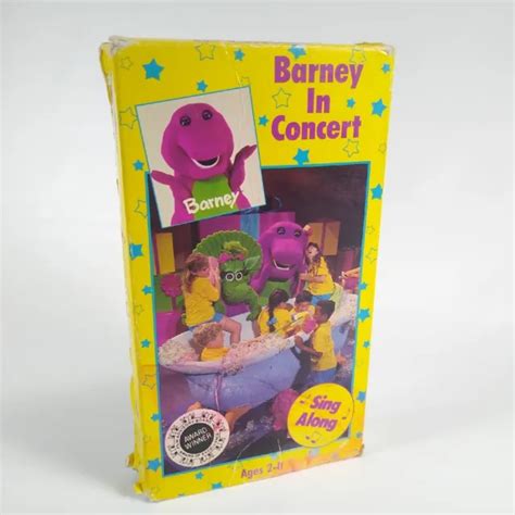 BARNEY IN CONCERT (VHS, 1991) Sing Along Songs Video Tape - Lyons Group ...