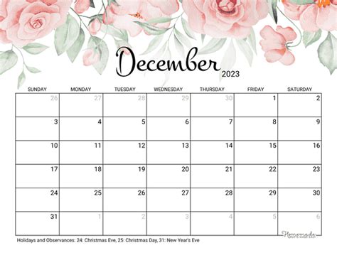 Calendar 2023 December Printable – Get Calendar 2023 Update