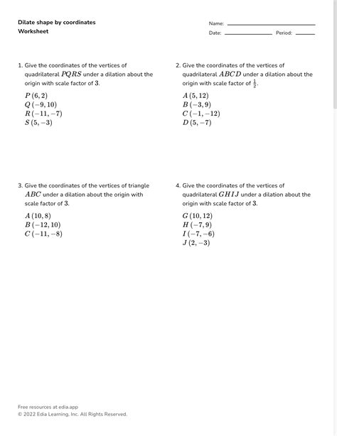 Edia | Free math homework in minutes - Worksheets Library