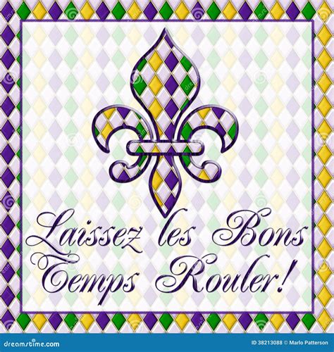 Laissez Les Bons Temps Rouler! Mardi Gras Royalty Free Stock Photos ...