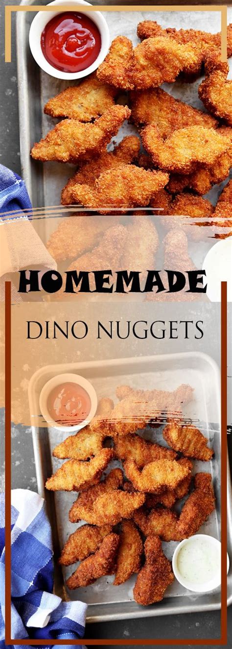 HOMEMADE DINO NUGGETS #nuggets #easyappetizerrecipes #easyappetizerideas #easyrecipe | Easy ...