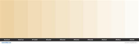 colorswall on Twitter: "Tints of Dairy Cream color #EDD2A4 hex #edd2a4, #efd7ad, #f1dbb6, # ...