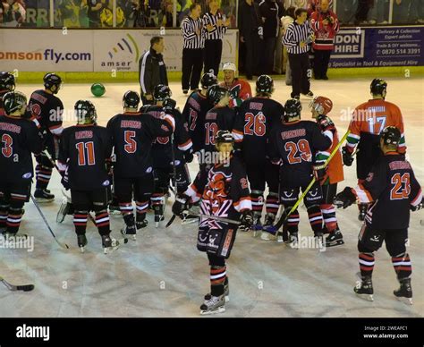 Cardiff Devils Ice hockey team, End of an era match at the Wales national Ice rink in Cardiff ...