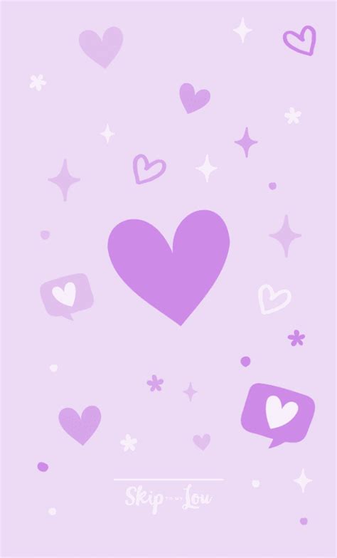 Gorgeous Purple Heart Wallpaper For Your Phone and Computer | Skip To ...