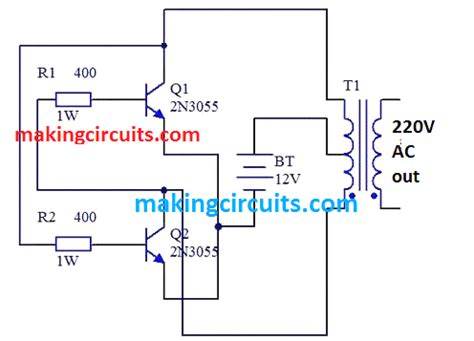 simple inverter circuit diagram - IOT Wiring Diagram