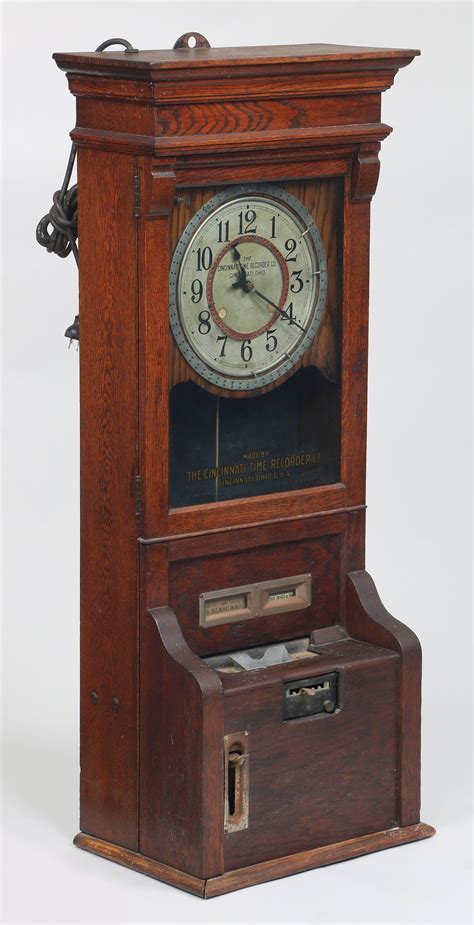 Sold Price: Cincinnati Time Recorder Co. clock - July 6, 0120 12:00 PM EDT